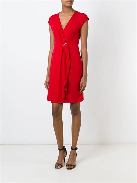 vestido rojo michael kors